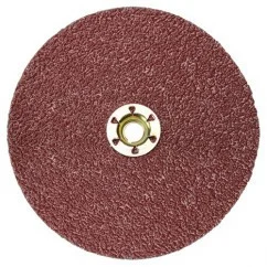 3M 7000119161 | 5.000" Diameter x 36+ Grit 120000 RPM Precision Shaped Ceramic Fibre Disc (Quick Change) - Maroon