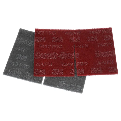3M 7100033494 | Scotch-Brite 9.000" Overall Length Assorted Assorted Pro Hand Pad - Gray Maroon
