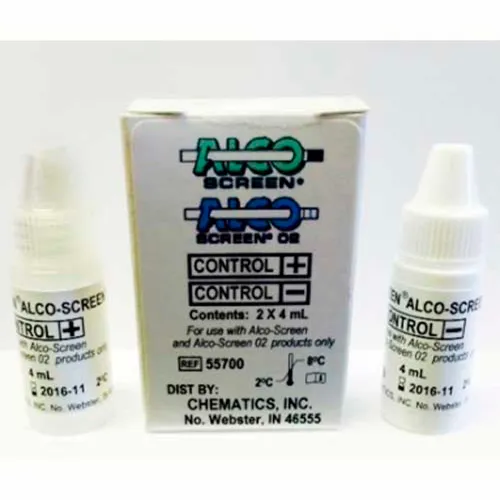 Alco-Screen® Controls, Contains 1 Negative Control and 1 Positive Control, 1 Set
