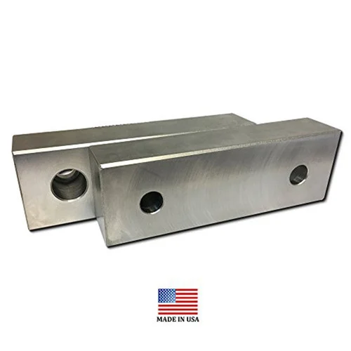 All Industrial VJ-6A060202M | Machined Aluminum Soft Jaws- 6" x 2" x 2" for 6" Vise (1 Pair)