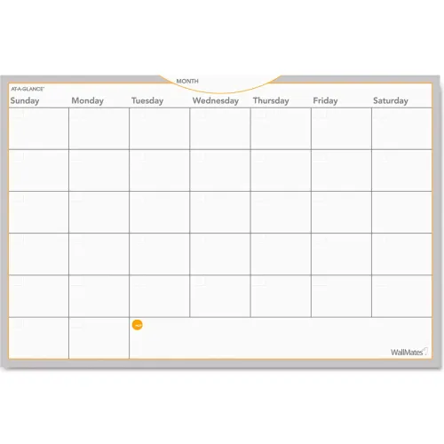 AT-A-GLANCE® WallMates Self-Adhesive Dry Erase Monthly Planning Surfaces, 36 x 24, Undated