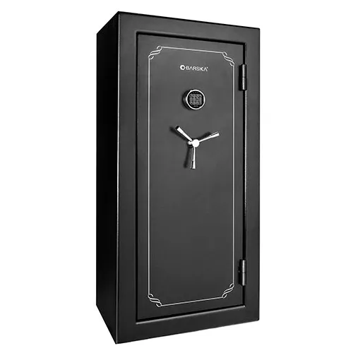 Barska FV-2000 Fire Safe Vault With Electronic Lock AX12218 1-Hour Fire Rated 20"x28"x59-1/16" Black