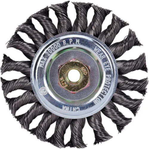 Century Drill 76048 Angle Grinder Wire Wheel 4" Dia. Steel Knot