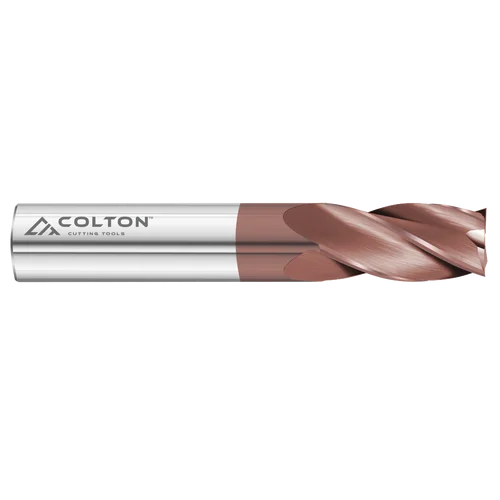 Colton Industrial Tools 61103 | Carbide End Mill 4 Flute Square End Standard CCT-1 Coated 3/32" Diameter x 3/8" LOC x 1 1/2" OAL