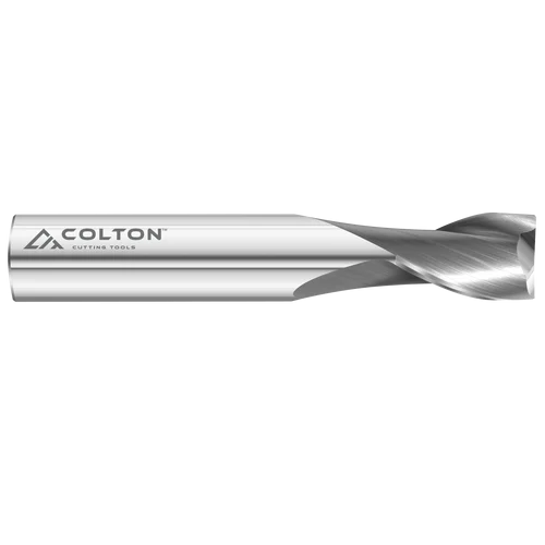 Colton Industrial Tools 61139 | Carbide End Mill 2 Flute Square End Stub 5/16" Diameter x 1/2" LOC x 2 1/2" OAL