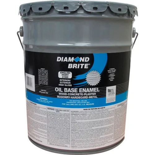 Diamond Brite Oil Enamel Paint, English Ivory 5 Gallon Pail 1/Case - 31500-5