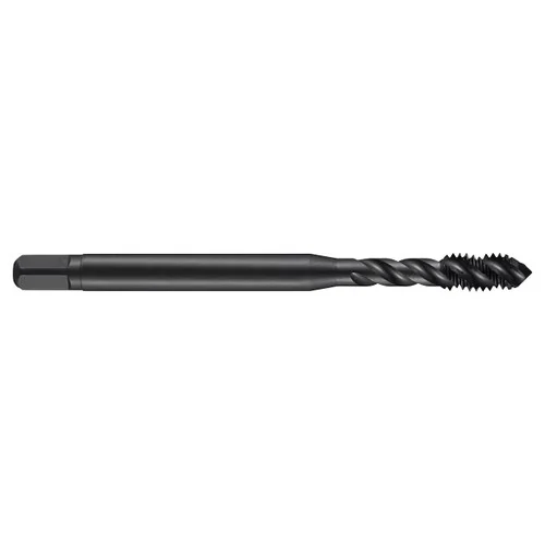 Dormer 5973533 | M6x0.50mm Thread Size x 6.30mm Shank x 10.00mm Length x 66.00mm OAL x 45 Degree Helix Angle MF 6H 3 Flute Steam Tempered Coated HSS-E-PM E013 Spiral Flute Tap