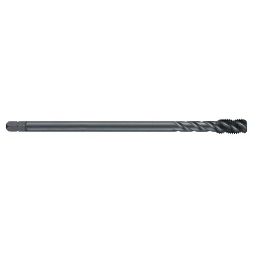 Dormer 5973652 | M5x0.50mm Thread Size x 3.50mm Shank x 8.00mm Length x 70.00mm OAL x 45 Degree Helix Angle MF 6H 3 Flute Steam Tempered Coated HSS-E-PM EX11 Spiral Flute Tap