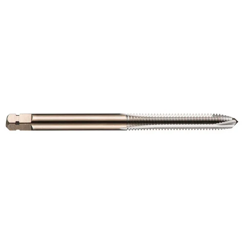 Dormer 5974047 | UNC 5/16"-18 Thread Size x 8.08mm Shank x 0.594" Length x 69.06mm OAL 3B 3 Flute Bright Coated HSS-E-PM E025 Spiral Point Tap