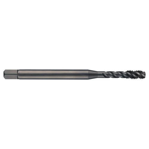 Dormer 5974155 | UNF 3/4"-16 Thread Size x 14.00mm Shank x 25.00mm Length x 125.00mm OAL x 45 Degree Helix Angle 2B 4 Flute Steam Tempered Coated HSS-E-PM EX31 Spiral Flute Tap