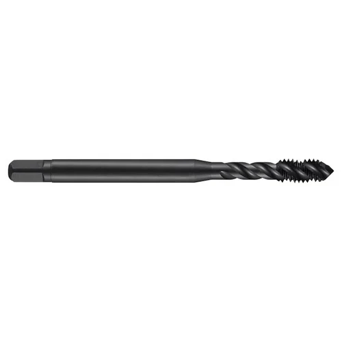 Dormer 5974390 | M4x0.70mm Thread Size x 4.00mm Shank x 7.00mm Length x 53.00mm OAL x 45 Degree Helix Angle M 6H 3 Flute Steam Tempered Coated HSS-E-PM E003 Spiral Flute Tap