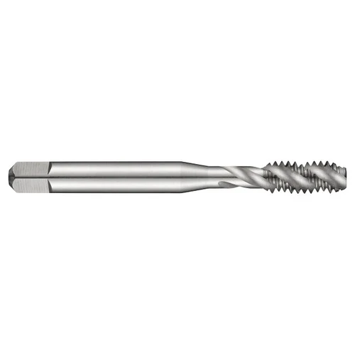 Dormer 5976495 | BSW 3/16"-24 Thread Size x 5.00mm Shank x 11.00mm Length x 58.00mm OAL x 40 Degree Helix Angle 3 Flute Bright/ST Coated HSS E533 Spiral Flute Tap