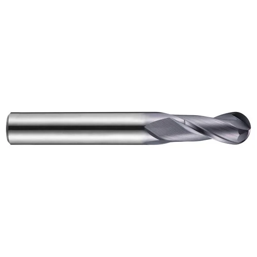 Dormer 5983132 | 16.00mm Diameter x 16.00mm Shank x 26.00mm Maximum Depth of Cut x 92.00mm OAL x 8.00mm Radius x 30 Degree Helix Angle 2 Flute X-CEED Coated HM S501 Ball End Mill