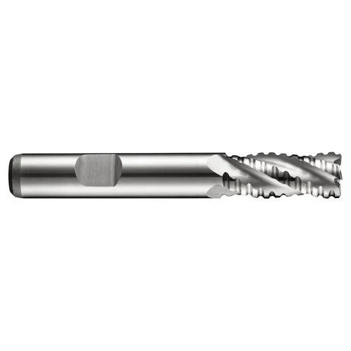 Dormer 5984978 | 16.00mm Diameter x 16.00mm Shank x 32.00mm Maximum Depth of Cut x 92.00mm OAL x 30 Degree Helix Angle 4 Flute Bright Coated HSS-EC400 Roughing End Mill