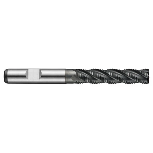 Dormer 5985200 | 20.00mm Diameter x 20.00mm Shank x 75.00mm Maximum Depth of Cut x 141.00mm OAL x 35 Degree Helix Angle 4 Flute ALCRONA Coated HSS-E-PMC948 Roughing End Mill