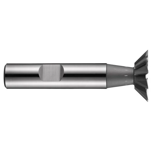 Dormer 5985828 | 32.00mm Diameter x 16.00mm Shank x 12.50mm Maximum Depth of Cut x 71.00mm OAL 12 Teeth Bright Coated HSS-E C830 Dovetail Cutter
