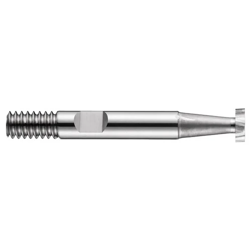 Dormer 5985968 | 16.50mm Diameter x 10.00mm Shank x 3.00mm Maximum Depth of Cut x 56.00mm OAL x 10 Degree Helix Angle 8 Flute Bright Coated HSS-EC822 Woodruff-Keyseat Cutter