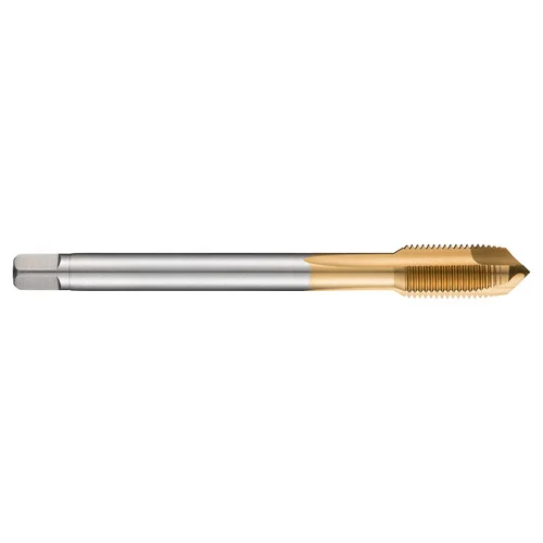 Dormer 6196726 | M18x1.50mm Thread Size x 14.00mm Shank x 24.00mm Length x 110.00mm OAL MF 6H 4 Flute TiN Coated HSS-E-PM EP10TIN Spiral Point Tap