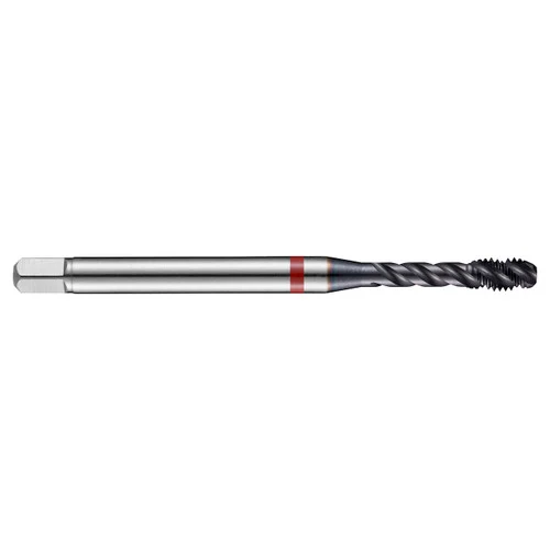 Dormer 6554517 | M16x2.00mm Thread Size x 12.00mm Shank x 20.00mm Length x 110.00mm OAL x 45 Degree Helix Angle M 6HX 4 Flute TiAlN/Top Coated HSS-E-PM E261 Spiral Flute Tap