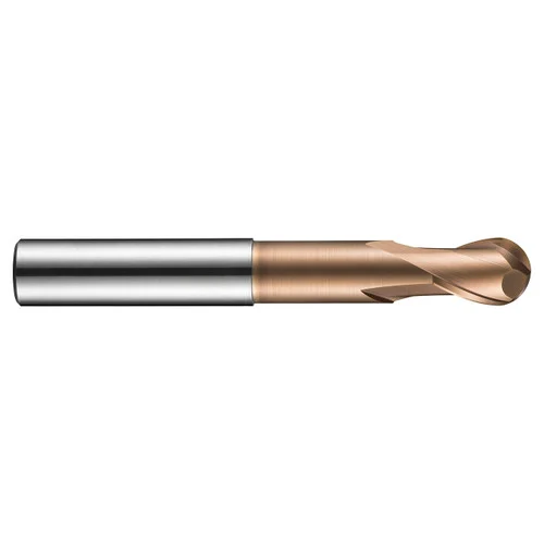 Dormer 6706474 | 3.00mm Diameter x 3.00mm Shank x 5.00mm Maximum Depth of Cut x 60.00mm OAL x 1.50mm Radius x 30 Degree Helix Angle 2 Flute TiSiN Coated HM S531 Ball End Mill
