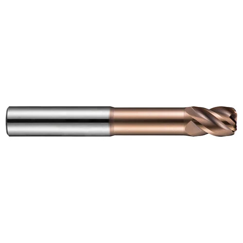 Dormer 6706653 | 5.00mm Diameter x 6.00mm Shank x 9.00mm Maximum Depth of Cut x 75.00mm OAL x 0.50mm Radius x 40 Degree Helix Angle 4 Flute TiSiN Coated HM S524 Corner Radius End Mill