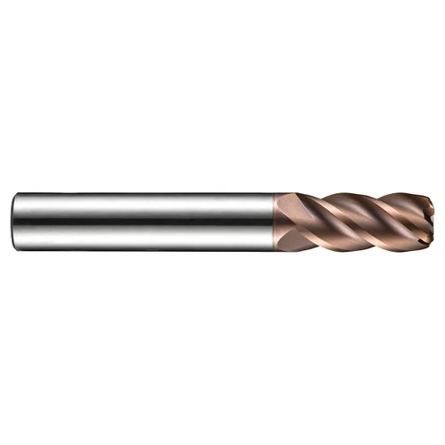 Dormer 6706724 | 1.50mm Diameter x 6.00mm Shank x 4.50mm Maximum Depth of Cut x 50.00mm OAL x 0.20mm Radius x 40 Degree Helix Angle 4 Flute TiSiN Coated HM S523 Corner Radius End Mill