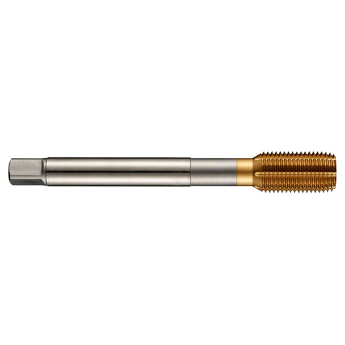 Dormer 7174114 | UNF 2.85mm Diameter x 3.50mm Shank x 9.00mm Length x 56.00mm OAL 2BX 48 TPI 4 Flute TiN Coated HSS-E E286 Thread Forming Tap