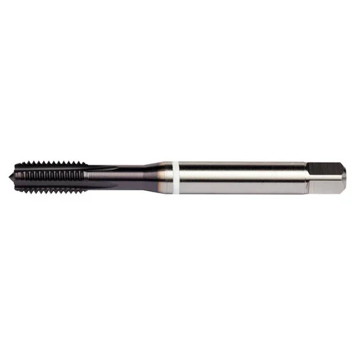 Dormer 7350223 | UNF 1/4"-28 Thread Size x 6.48mm Shank x 0.591" Length 2BX 4 Flute TiAlN/Top Coated HSS-E-PM E914 Straight Flute Tap