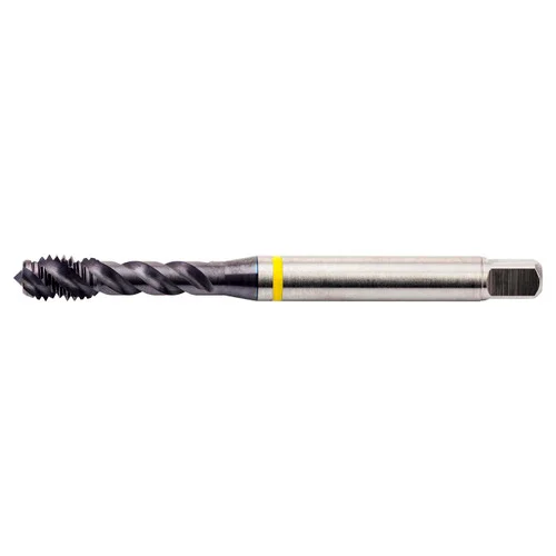 Dormer 7441197 | M24x3.00mm Thread Size x 18.00mm Shank x 30.00mm Length x 160.00mm OAL x 48 Degree Helix Angle M 6H 4 Flute TiAlN/Top Coated HSS-E-PM E412 Spiral Flute Tap