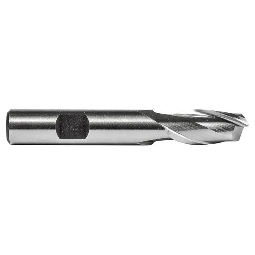 Dormer 7647861 | 25.40mm Diameter x 19.05mm Shank x 1-1/2" Maximum Depth of Cut x 30 Degree Helix Angle 2 Flute Bright Coated HSS C601 Square End Mill