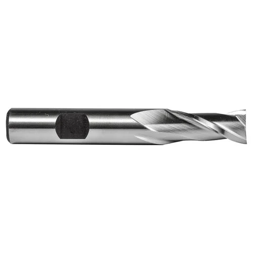 Dormer 7647864 | 3.18mm Diameter x 9.53mm Shank x 3/8" Maximum Depth of Cut x 58.74mm OAL x 30 Degree Helix Angle 2 Flute Bright Coated HSS C602 Keyway End Mill