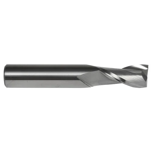 Dormer 7648530 | 3.57mm Diameter x 4.76mm Shank x 9/16" Maximum Depth of Cut x 50.80mm OAL x 30 Degree Helix Angle 2 Flute Bright Coated HM S108 Square End Mill