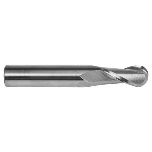 Dormer 7648600 | 12.70mm Diameter x 12.70mm Shank x 1" Maximum Depth of Cut x 76.20mm OAL x 30 Degree Helix Angle 2 Flute Bright Coated HM S112 Square End Mill