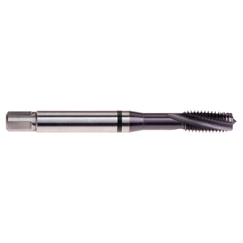 Dormer 7798669 | M4x0.70mm Thread Size x 6.00mm Shank x 13.00mm Length x 70.00mm OAL x 15 Degree Helix Angle M 6HX 3 Flute TiAlN/Top Coated HSS-E-PM E335 Spiral Flute Tap
