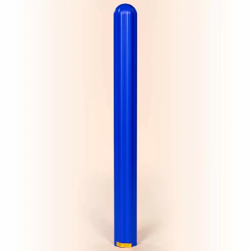 Eagle Ribbed Bollard Post Sleeve 4" Blue