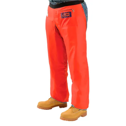 Elvex® ProChaps™ Chainsaw Chaps, Apron Style, 36"L, Orange