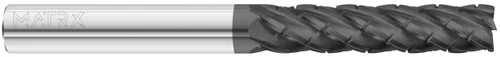 Fullerton Tool 25025 | 1/8" Diameter x 1/8" Shank x 1/2" LOC x 1-1/2" OAL 5 Flute FC1 Solid Carbide Corner Radius End Mill