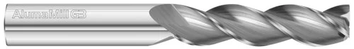 Fullerton Tool 27118 | 3/8" Diameter x 3/8" Shank x 1-1/2" LOC x 4" OAL 3 Flute Uncoated Solid Carbide Square End Mill