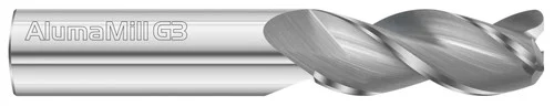 Fullerton Tool 27211 | 6.00mm Diameter x 6.00mm Shank x 13.00mm LOC x 58.00mm OAL 3 Flute Uncoated Solid Carbide Corner Radius End Mill