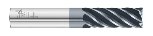 Fullerton Tool 29002 | 1/2" Diameter x 1/2" Shank x 1" LOC x 3" OAL 6 Flute FC13 Solid Carbide Square End Mill