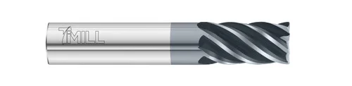 Fullerton Tool 29122 | 5/8" Diameter x 5/8" Shank x 1-1/2" LOC x 3-1/2" OAL 6 Flute FC13 Solid Carbide Corner Radius End Mill