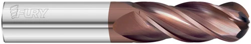 Fullerton Tool 35001 | 3.00mm Diameter x 38.00mm Shank x 10.00mm LOC x 38.00mm OAL 4 Flute FC20 Solid Carbide Ball End Mill