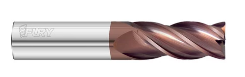 Fullerton Tool 35202 | 6.00mm Diameter x 6.00mm Shank x 12.00mm LOC x 64.00mm OAL 4 Flute FC20 Solid Carbide Corner Radius End Mill