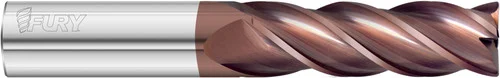 Fullerton Tool 35365 | 20.00mm Diameter x 20.00mm Shank x 75.00mm LOC x 150.00mm OAL 4 Flute FC20 Solid Carbide Corner Radius End Mill