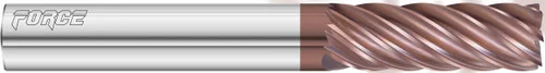 Fullerton Tool 36291 | 8.00mm Diameter x 8.00mm Shank x 30.00mm LOC x 76.00mm OAL 7 Flute FC20 Solid Carbide Corner Radius End Mill
