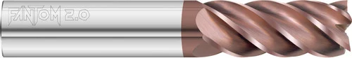 Fullerton Tool 37739 | 1" Diameter x 1" Shank x 1-1/2" LOC x 4" OAL 5 Flute FC20 Solid Carbide Square End Mill