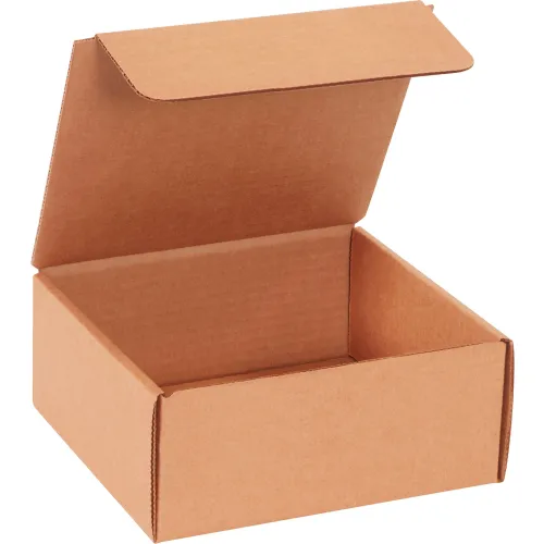 Global Industrial™ Corrugated Literature Mailers, 7-1/2"L x 7"W x 3-1/4"H, Kraft - Pkg Qty 50