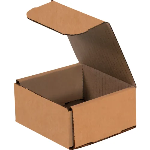 Global Industrial™ Corrugated Mailers, 4"L x 4"W x 2"H, Kraft - Pkg Qty 50