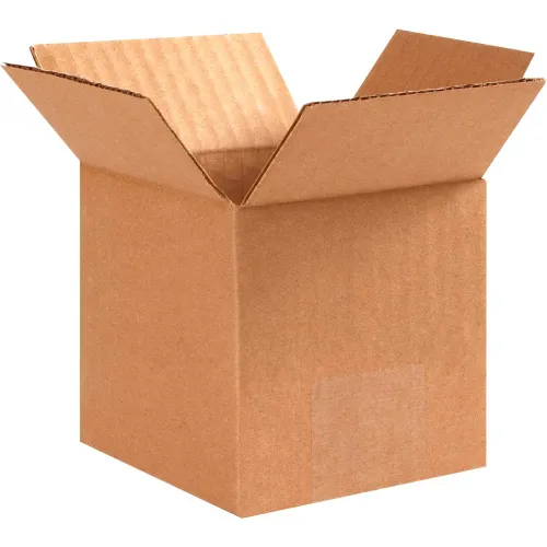 Global Industrial™ Cube Cardboard Corrugated Boxes, 3"L x 3"W x 3"H, Kraft - Pkg Qty 25