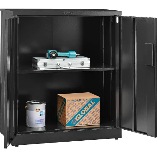 Global Industrial™ EZ Assemble Counter Height Cabinet, 36"W x 18"D x 42"H, Unassembled, Gray